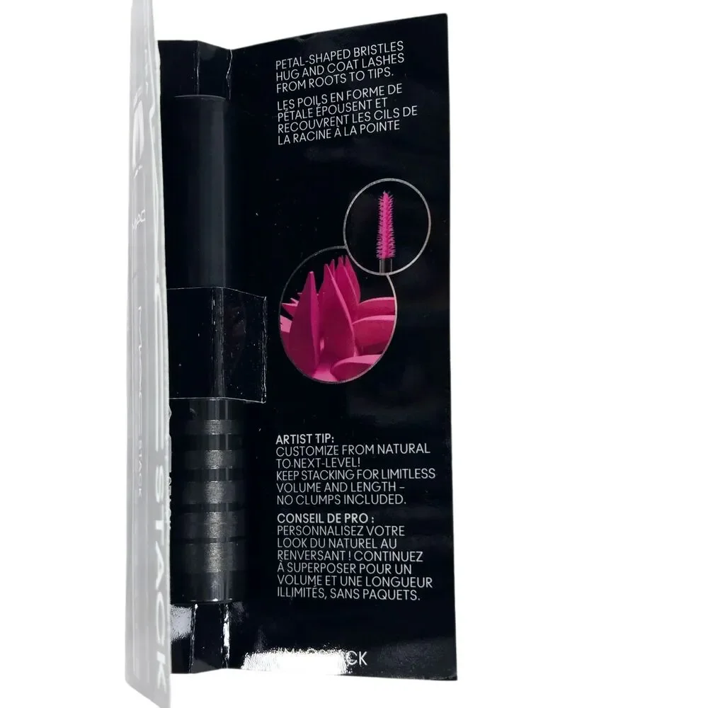 MACStack Mascara Black Stack Mega Brush Travel Size 0.1oz Volumizing Length